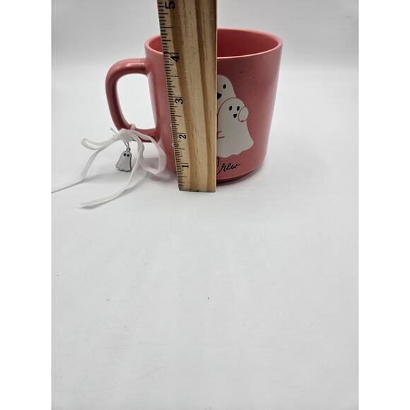 Halloween Mug Ghosts Pink Boo Crew Ghost Charm 18‎ oz NEW - Picture 6 of 9